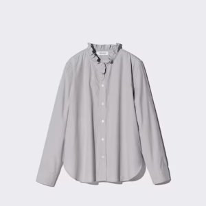 Camicia misto cotone con Volant