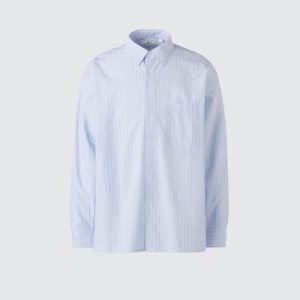 Camicia Popeline Oversized a Righe
