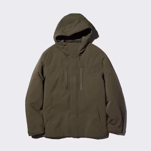 Piumino Piume Ibride Riciclate con Cappuccio